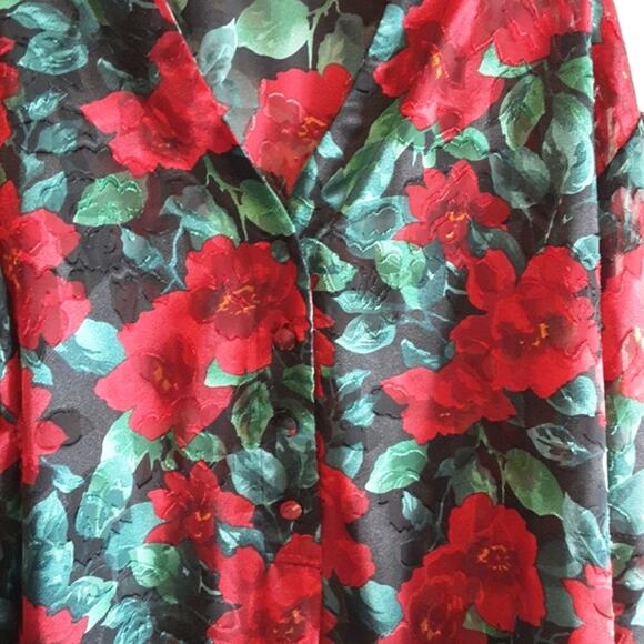 Victoria's Secret VINTAGE Gold Tag Matching Holiday Bow Negligé L + SleepShirt M - Picture 3 of 13
